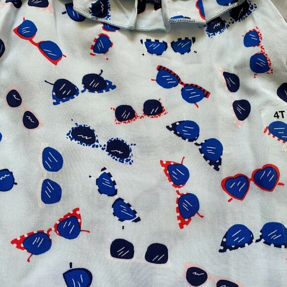 Epic Threads Girls Lightweight Hankerchief Tank Top-Blue-size 4/4T-NWT - Picture 2 of 4